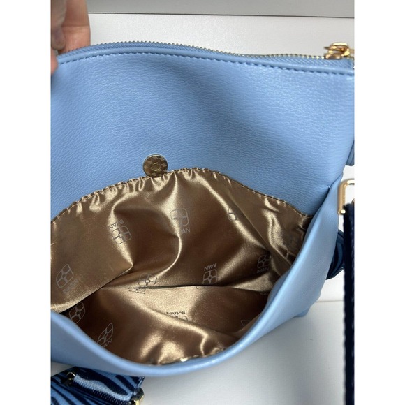 Iman Small Blue Purse with two straps New without tags crossbody - Picture 4 of 10